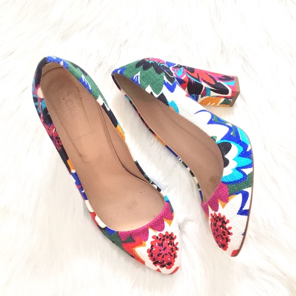 J. Crew Shoes - [J. Crew] Stella floral multicolor leather pumps